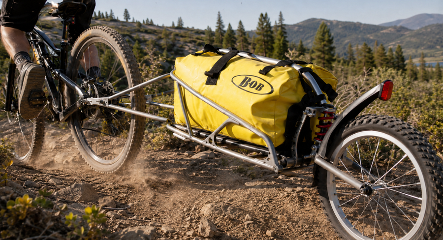 BOB Cargo Trailers: Yak vs Ibex for Bikepacking, Camping and Off-Road Adventures