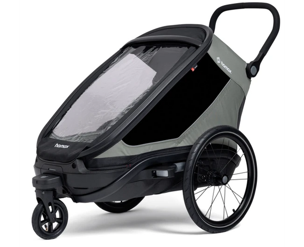 Hamax Outback Next Bike Trailer (1-seat, Dusty green) 2026 — Dusty green