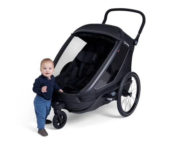 Hamax Outback Next Bike Trailer (2-seat, Black) 2026 — Black