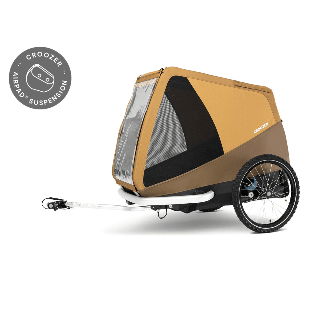 Croozer Tammo Dog Bike Trailer X Large Dogs up to 45kg Sundown Yellow