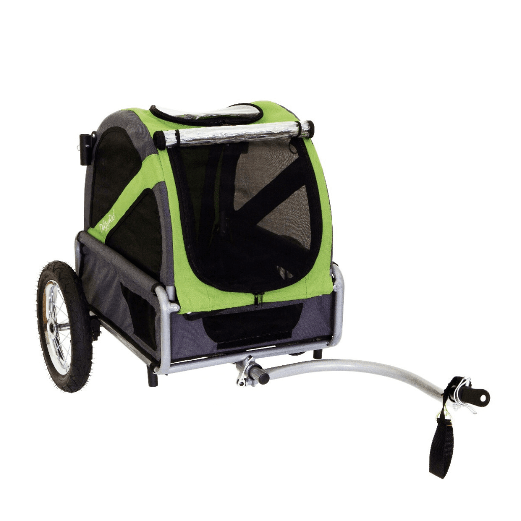 DoggyRide Mini 2020 Dog Bike Trailer Green Dutch Dog Design Hitch A Bike