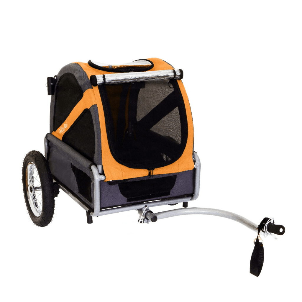 DoggyRide Mini 2020 Dog Bike Trailer Orange Dutch Dog Design Hitch A Bike