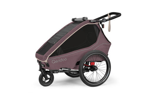 Qeridoo Kidgoo 1 | Wildberry Violet (Limited Edition) | Child Bike Trailer