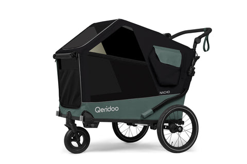 Qeridoo Nacho L | Green | Dog Bike Trailer