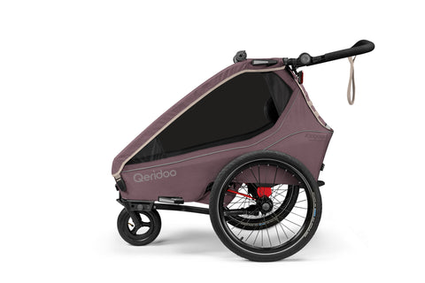 Qeridoo Kidgoo 1 | Wildberry Violet (Limited Edition) | Child Bike Trailer