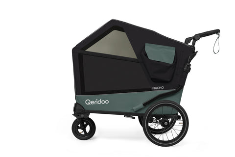 Qeridoo Nacho L | Green | Dog Bike Trailer