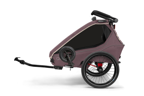 Qeridoo Kidgoo 1 | Wildberry Violet (Limited Edition) | Child Bike Trailer