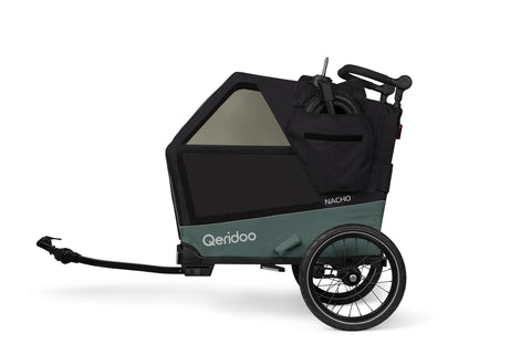 Qeridoo Nacho M | Green | Dog Bike Trailer