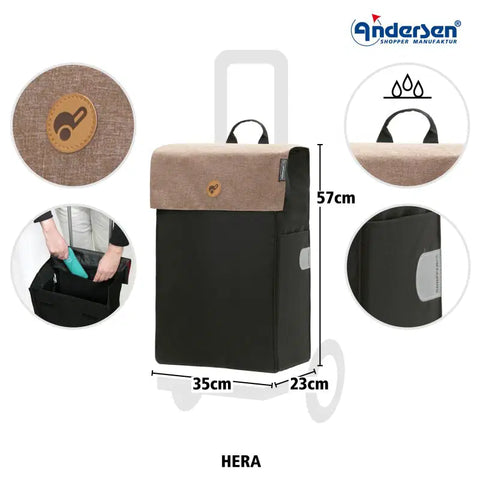 198-004-44 - Andersen Komfort Frame - Hera Bag Bag - Sand - gallery 7 - Hitch A Bike