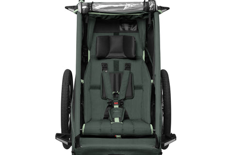 Qeridoo Kidgoo 1 | Forest Green | Child Bike Trailer