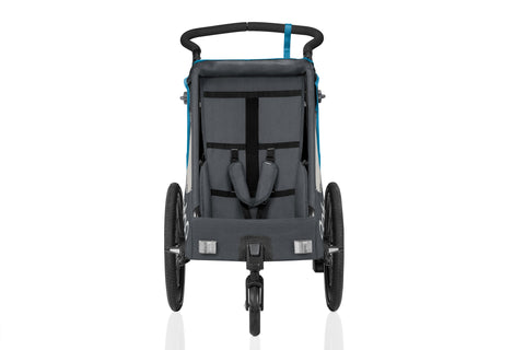Qeridoo QUPA 1 | Blue | Single-Seater Child Bike Trailer