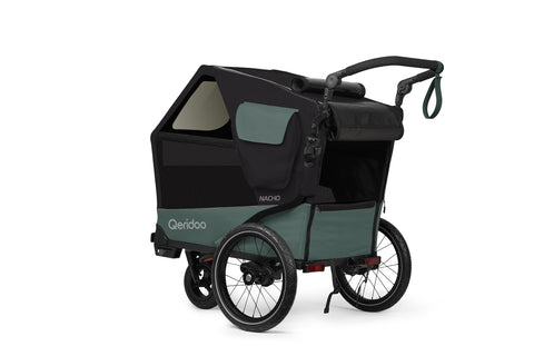 Qeridoo Nacho M | Green | Dog Bike Trailer