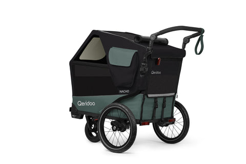 Qeridoo Nacho M | Green | Dog Bike Trailer