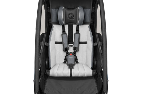 Qeridoo Sportrex 1 | Single-Seater Child Bike Trailer | Jeans Blue  (Limited Edition)