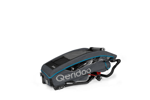 Qeridoo QUPA 1 | Blue | Single-Seater Child Bike Trailer