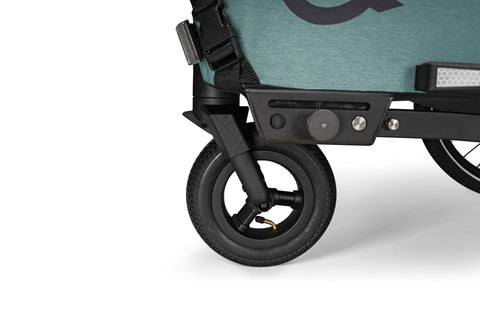 Qeridoo QUPA 1 Plus | Mineral Blue | Single-Seater Child Bike Trailer