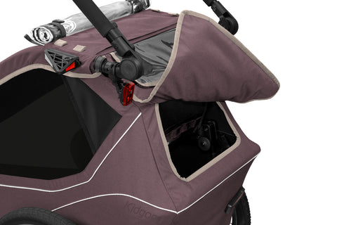 Qeridoo Kidgoo 1 | Wildberry Violet (Limited Edition) | Child Bike Trailer