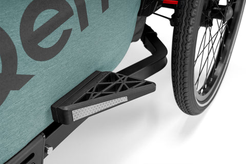 Qeridoo QUPA 1 Plus | Mineral Blue | Single-Seater Child Bike Trailer