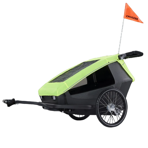 Croozer Kid Yuuna Rain Cover — installed