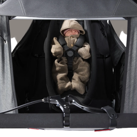 Croozer Yuuna Kid Module: Baby Lounger — installed