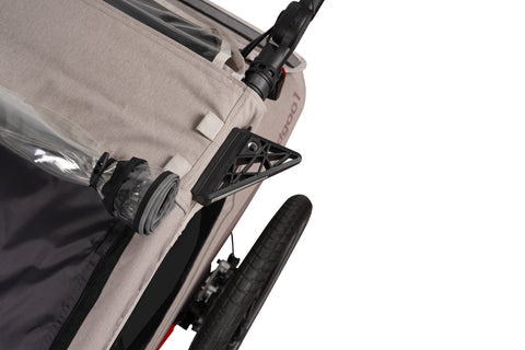 Qeridoo Kidgoo 1 Pro Gen 2 | Single-Seater Child Bike Trailer | Barista Brown