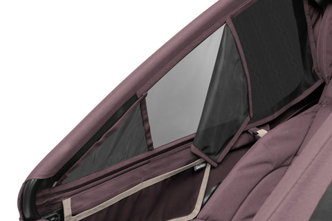 Qeridoo Kidgoo 2 | Two-Seater Child Bike Trailer | Wildberry Violet (Limited Edition)