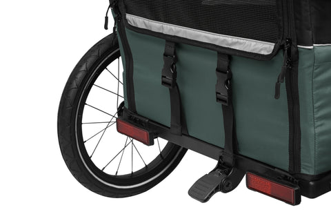 Qeridoo Nacho M | Green | Dog Bike Trailer