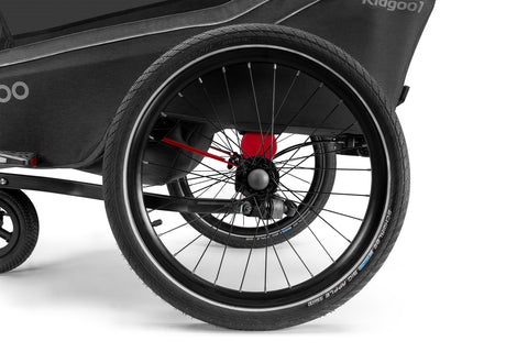 Qeridoo Kidgoo 1 | Single-Seater Child Bike Trailer | Orange | FIDLOCK Edition