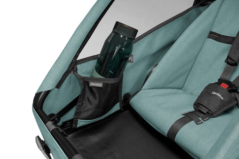 Qeridoo QUPA 1 Plus | Mineral Blue | Single-Seater Child Bike Trailer