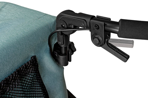 Qeridoo QUPA 1 Plus | Mineral Blue | Single-Seater Child Bike Trailer