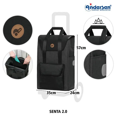 198-028-42 - Andersen Komfort Frame - Senta 2.0 Bag Bag - Sand - gallery 9 - Hitch A Bike