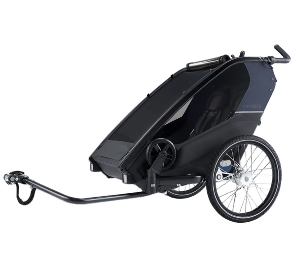Croozer Kid Lykke 2 Blueberry Blue — bike mode