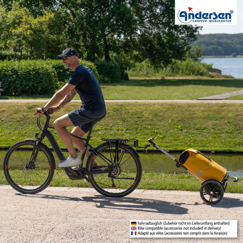 135-082-14 | Andersen Tura Frame | Ortlieb Bag Bag | Yellow | hero | Hitch A Bike