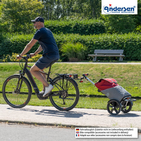 135-221-70 | Andersen Tura Frame | Lasse Bag Bag | Red | hero | Hitch A Bike