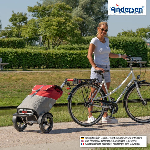 136-221-70 | Andersen Tura Frame | Lasse Bag Bag | Red | hero | Hitch A Bike