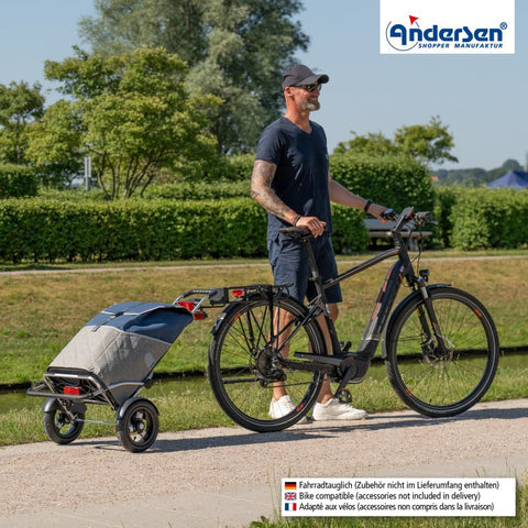 142-221-70 | Andersen Royal Plus Frame | Lasse Bag Bag | Red | gallery 4 | Hitch A Bike