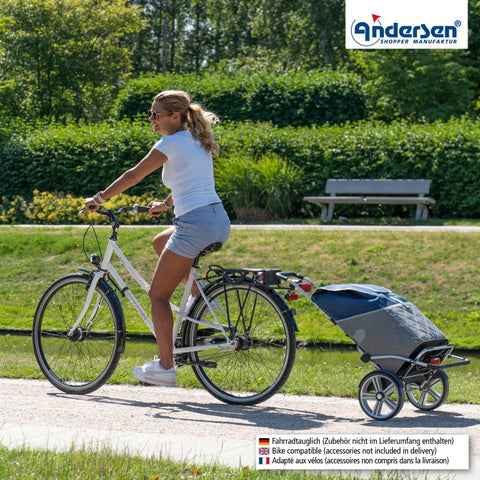 147-221-70 | Andersen Royal Plus Frame | Lasse Bag Bag | Red | gallery 4 | Hitch A Bike