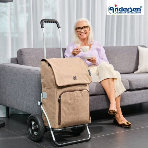 162-236-40 | Andersen Royal Frame | Ipek Maxi Bag Bag | Beige | hero | Hitch A Bike