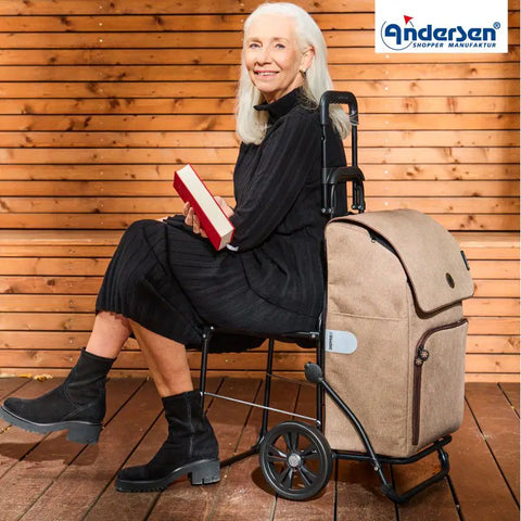 198-236-40 - Andersen Komfort Frame - Ipek Maxi Bag Bag - Beige - hero - Hitch A Bike