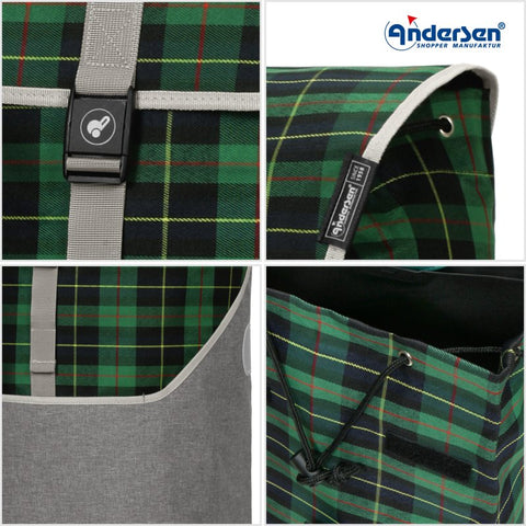 168-216-50 | Andersen Royal Frame | Gese Bag Bag | Green | gallery 8 | Hitch A Bike