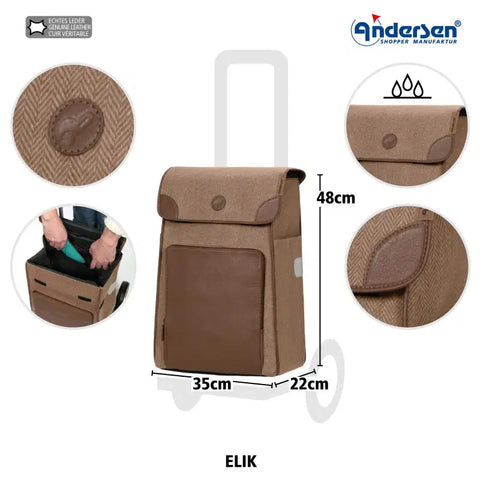 112-228-40 - Andersen Scala Frame - Elik Bag Bag - Beige - gallery 5 - Hitch A Bike