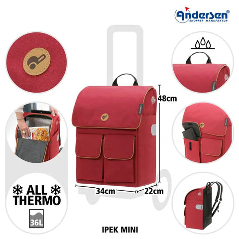 112-237-70 - Andersen Scala Frame - Ipek Mini Bag Bag - Red - gallery 5 - Hitch A Bike