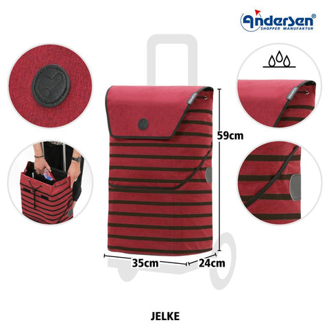 140-238-70 | Andersen Unus Frame | Jelke Bag Bag | Red | gallery 6 | Hitch A Bike
