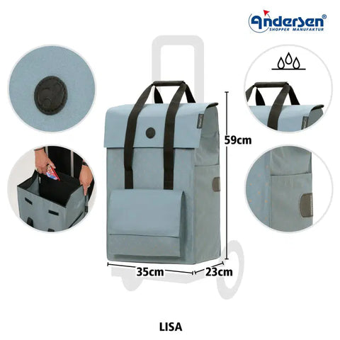 198-239-80 - Andersen Komfort Frame - Lisa Bag Bag - Black - gallery 6 - Hitch A Bike