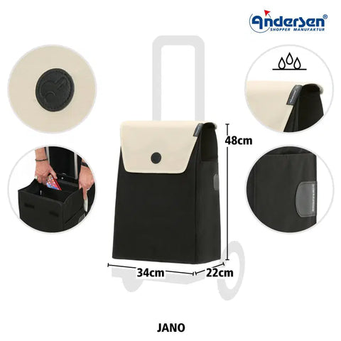 112-242-00 - Andersen Scala Frame - Jano Bag Bag - Cream - gallery 5 - Hitch A Bike