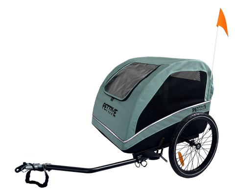 Petrive Active ONE | Dog Bike Trailer | Turquoise