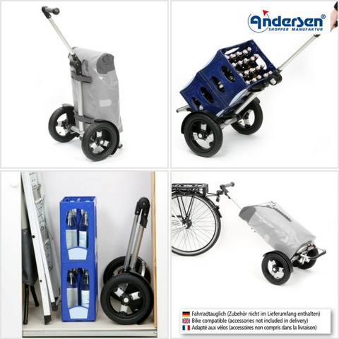 Andersen-Shopper | Bike Trailer | Shopping Trolley | Tura Frame | Ortlieb Bag