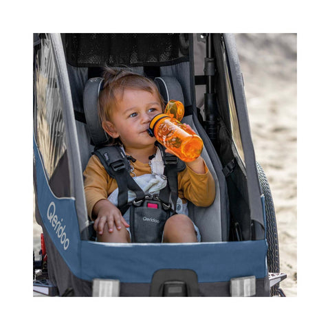 Qeridoo Sportrex 1 Limited Edition | Jeans Blue | Single-Seater Child Bike Trailer — image 7