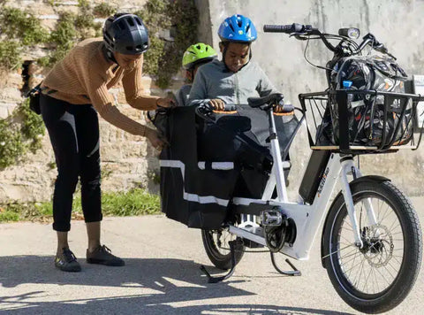 The AddBike U-Cargo Family Cargo eBike | Anthracite