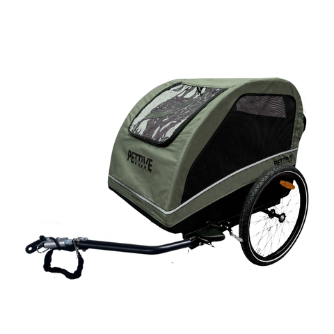 Petrive Active ONE | Dog Bike Trailer | Forest Green